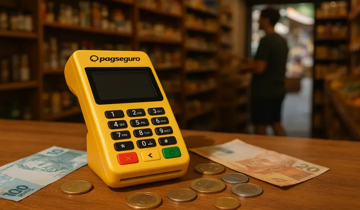 Máquina cartão crédito pagseguro