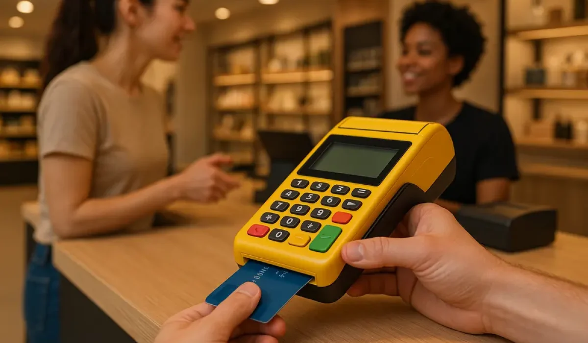 Máquina de cartão de débito