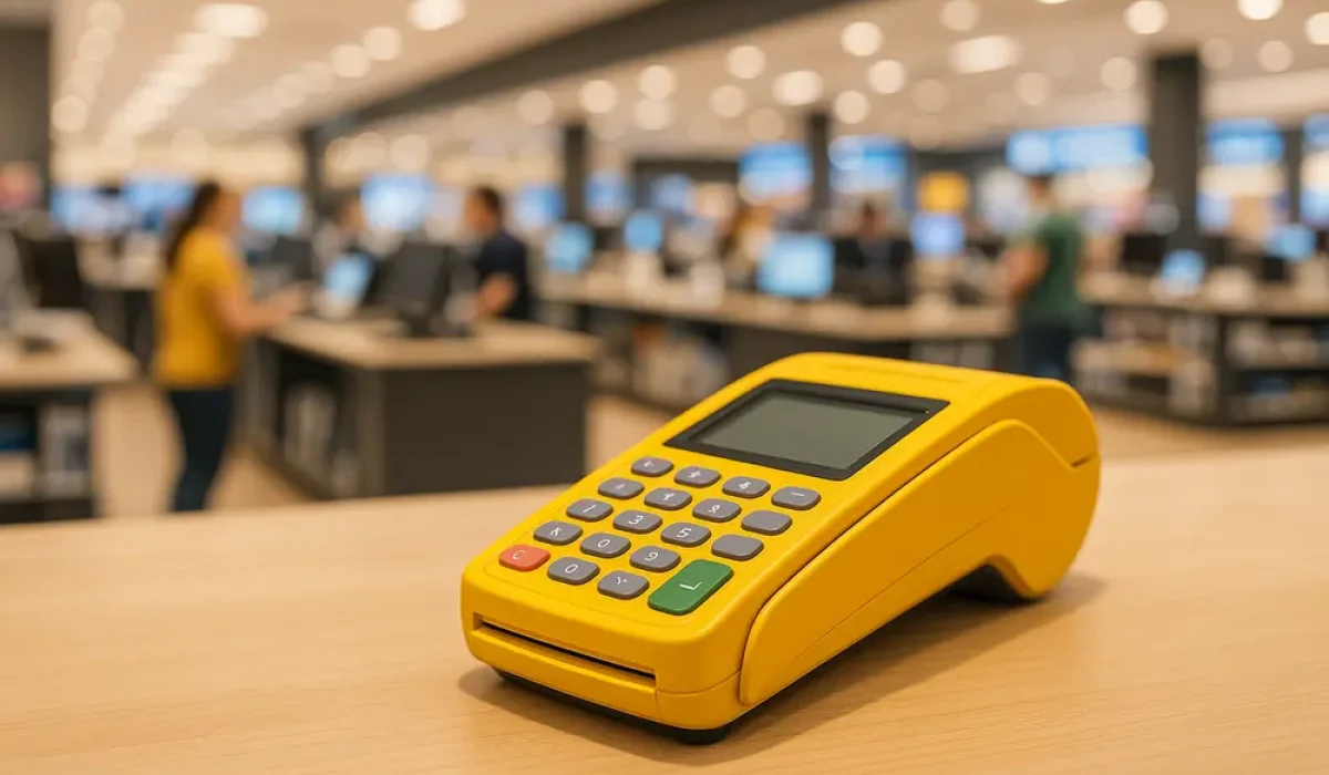 Máquina de passar cartão de crédito